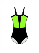 AERIAL ZONE - ESME LEOTARD GREEN (BESPOKE)