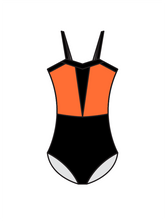 AERIAL ZONE - ESME LEOTARD ORANGE (BESPOKE)