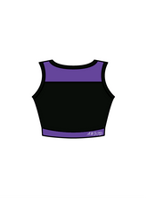 ANGELA WATSON - JASMINE CROP - BLACK/PURPLE (IN-STOCK)