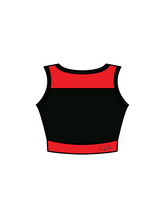 ARABESQUE DANCE ACADEMY - JASMINE CROP BLACK/RED (IN-STOCK)