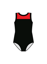 ACADEMY OF EXPRESSIVE ARTS - JASMINE LEOTARD BLACK/RED (IN-STOCK)