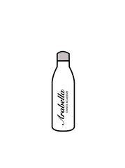 ARABELLA DANCE ACADEMY - WATER BOTTLE WHITE (IN-STOCK)