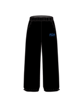 ABI GIBBS ACADEMY - WIDE LEG JOGGERS BLACK (IN-STOCK)