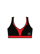 AB DANCE - WINNIE CROP BLACK/RED (IN-STOCK)