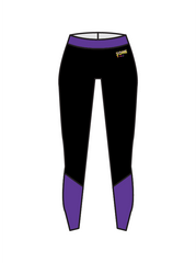 AERIAL ZONE - ANKLE PANEL LEGGINGS PURPLE (BESPOKE)