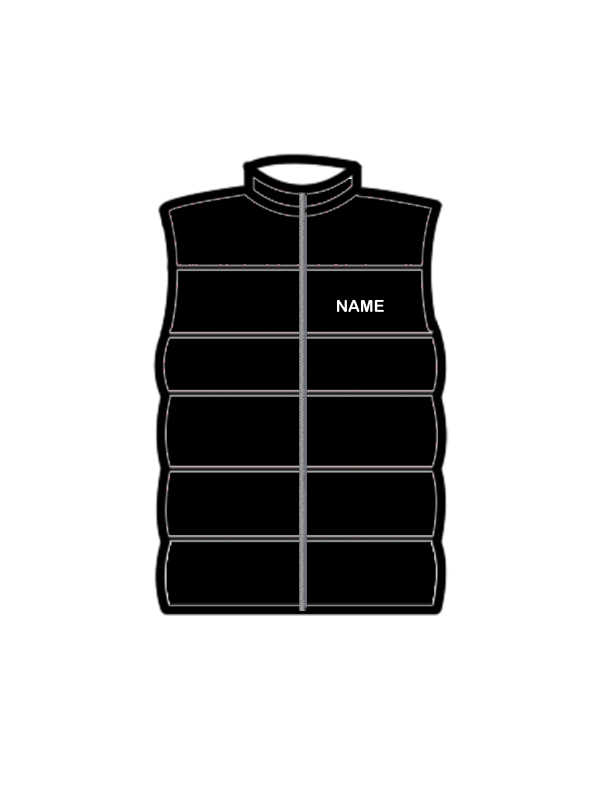 AERIAL NINJAS - BODYWARMER BLACK (R) (IN-STOCK)