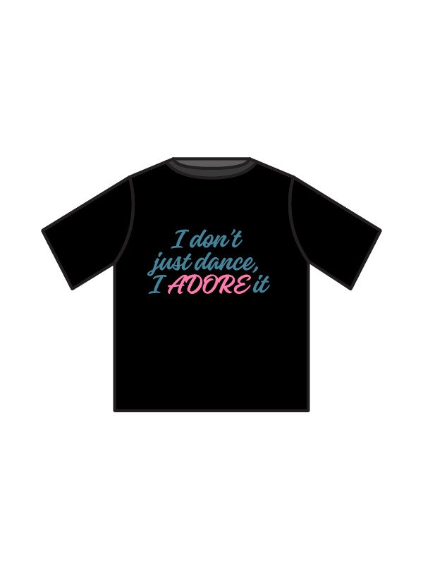 ADORE DANCE LONDON - BOXY T BLACK (IN-STOCK)