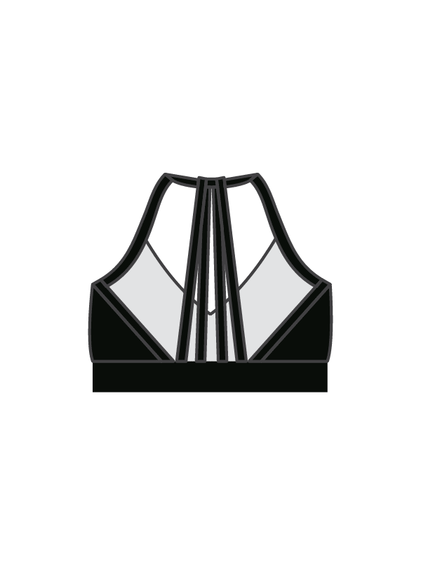 ARABESQUE DANCE ACADEMY - BRYNN CROP BLACK (IN-STOCK)