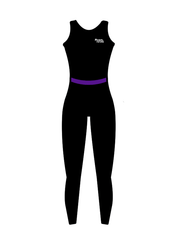 AERIAL NINJAS - BAND/HIGH BACK CATSUIT BLACK (BESPOKE)
