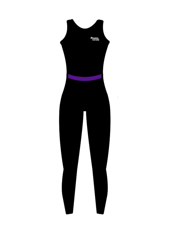 AERIAL NINJAS - BAND/HIGH BACK CATSUIT BLACK (BESPOKE)