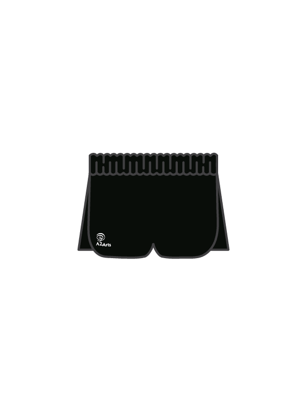 A2 ARTS - DUAL SHORTS BLACK (IN-STOCK)