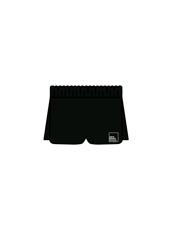 ARTS NORTH STUDIOS - DUAL SHORTS BLACK (IN-STOCK)