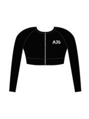 ADS - ELENA ZIP LONG SLEEVE CROP (IN-STOCK)
