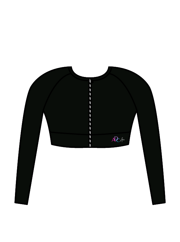 ADC ACRO - ELENA LONG SLEEVE CROP BLACK (IN-STOCK)