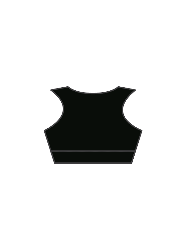 A2 ARTS - ELENA SLEEVELESS CROP BLACK (IN-STOCK)