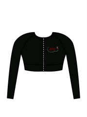 ANDERSON DANCE GROUP - ELENA LONG SLEEVE CROP BLACK (IN-STOCK)