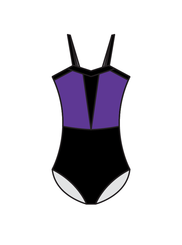 AERIAL ZONE - ESME LEOTARD PURPLE (BESPOKE)