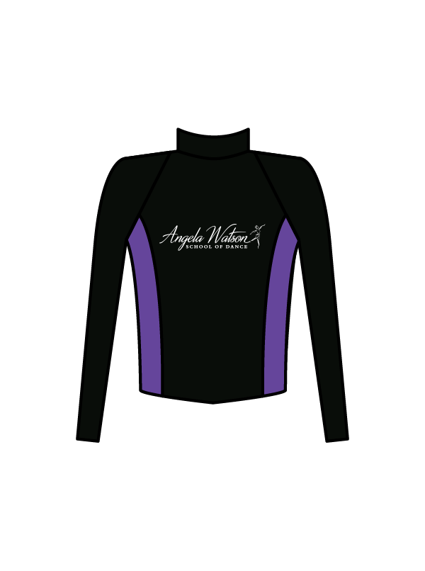 ANGELA WATSON SCHOOL OF DANCE - JACKET BLACK/PURPLE (IN-STOCK)
