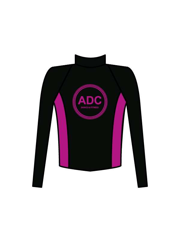 ADC DANCE & FITNESS - JACKET BLACK/PINK (IN-STOCK)