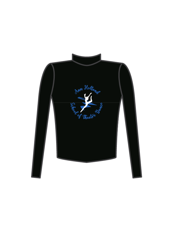 ANN HOLLAND SCHOOL OF THEATRE DANCE - JACKET BLACK (IN-STOCK) BLUE LOGO