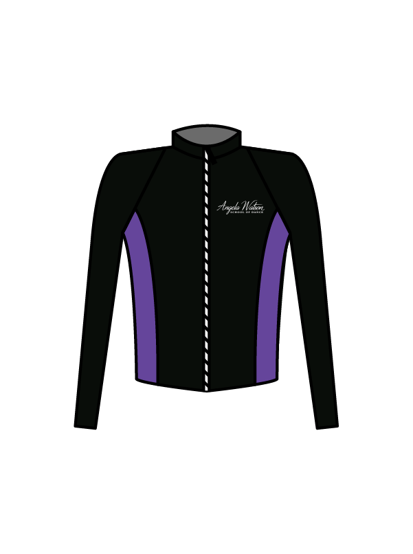 ANGELA WATSON SCHOOL OF DANCE - JACKET BLACK/PURPLE (IN-STOCK)