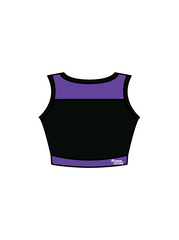 AERIAL NINJAS - JASMINE CROP BLACK/PURPLE (IN-STOCK)