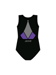 ANGELA WATSON - JASMINE LEOTARD - BLACK/PURPLE (IN-STOCK)
