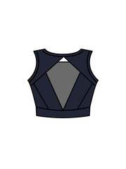 ART OF DANCE TRAINING - JASMINE CROP NAVY (IN-STOCK)