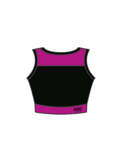 ADC DANCE & FITNESS - JASMINE CROP BLACK/PINK (IN-STOCK)