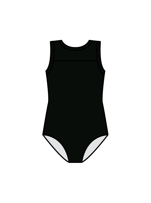 ARTS NORTH STUDIOS - JASMINE LEOTARD BLACK (IN-STOCK)