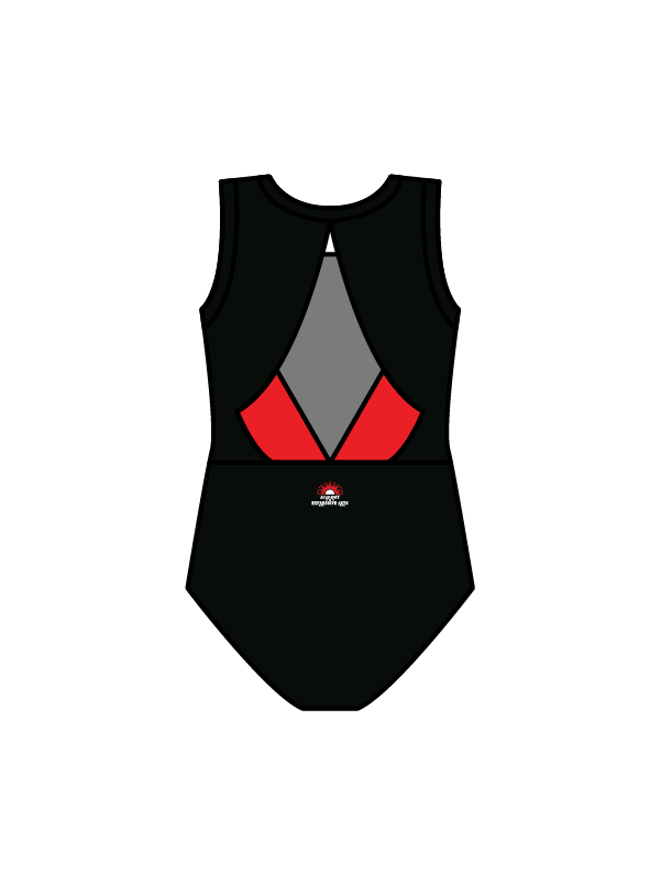 ACADEMY OF EXPRESSIVE ARTS - WINNIE LEOTARD BLACK/RED (IN-STOCK)