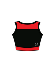 AB DANCE - JASMINE CROP BLACK/RED (IN-STOCK)