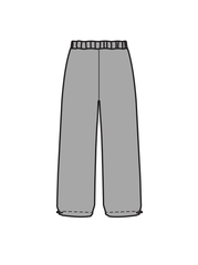 A2 ARTS CASUAL - WIDE LEG JOGGERS GREY (IN-STOCK)