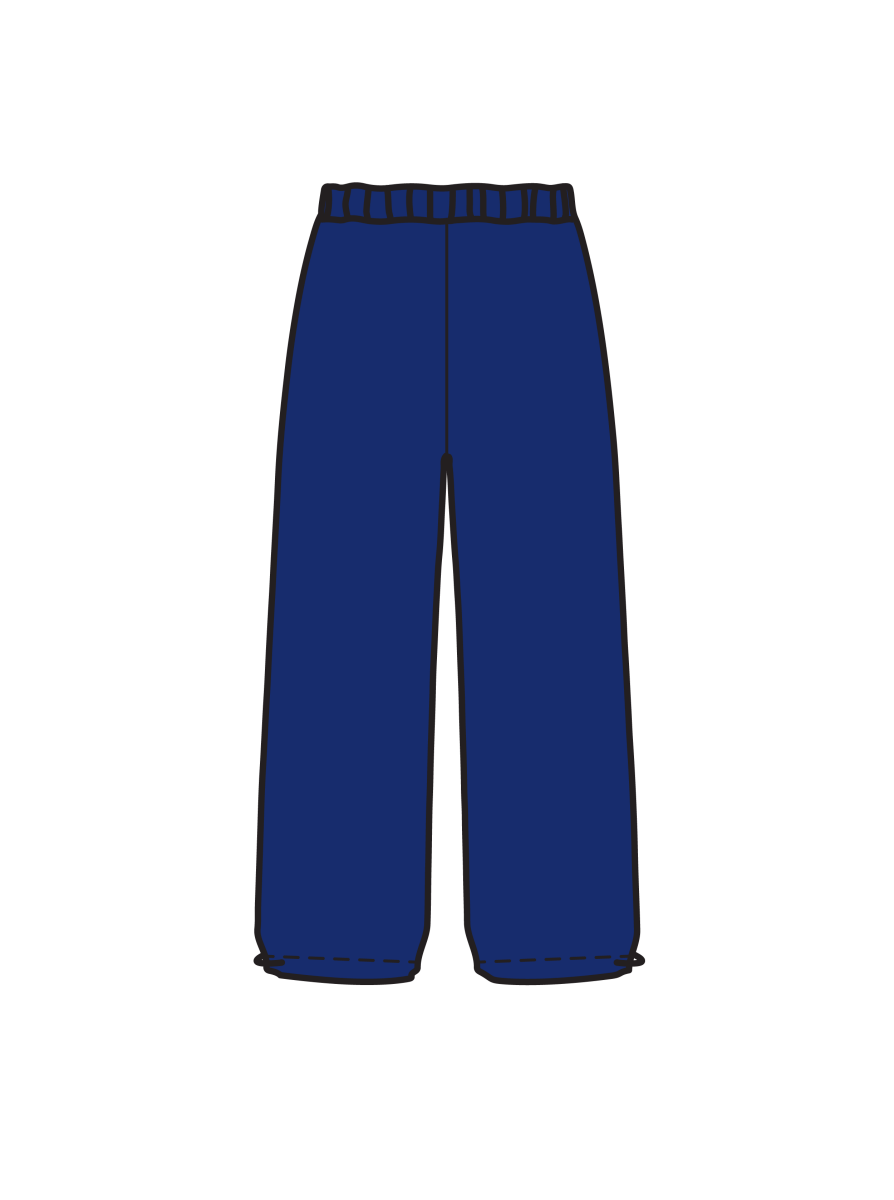 ADVANCE - WIDE LEG JOGGERS NAVY (IN-STOCK)