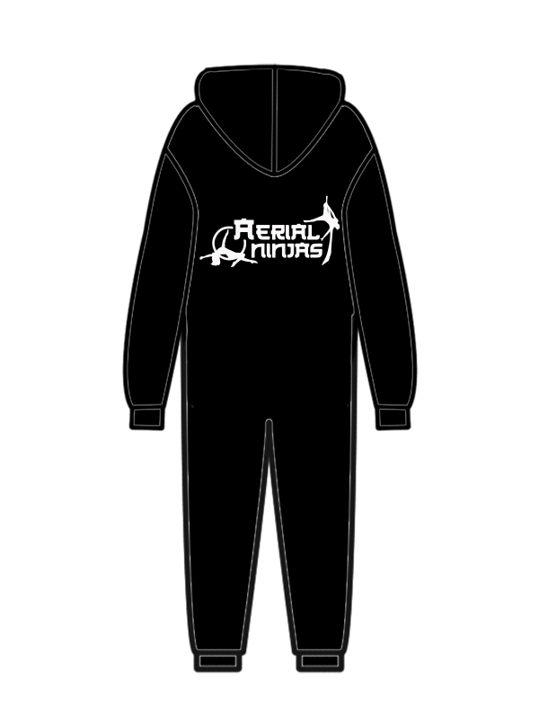 AERIAL NINJAS - ONESIE BLACK (S) (IN-STOCK)