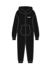 AERIAL NINJAS - ONESIE BLACK (S) (IN-STOCK)