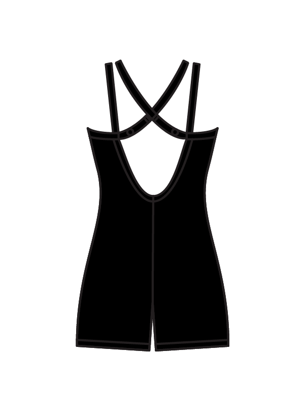 ACROFLEX DEVELOPMENT & PERFORMANCE - SEREN UNITARD - BLACK (IN-STOCK)
