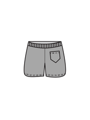 A2 ARTS CASUAL - SWEAT SHORTS GREY (IN-STOCK)