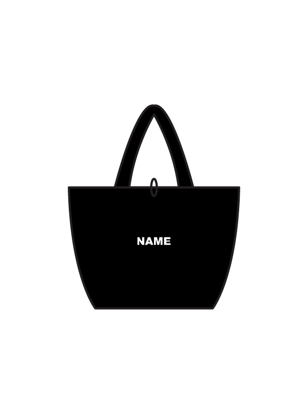 ANN HOLLAND SCHOOL OF THEATRE DANCE - TOTE BAG BLACK (IN-STOCK) BLUE LOGO