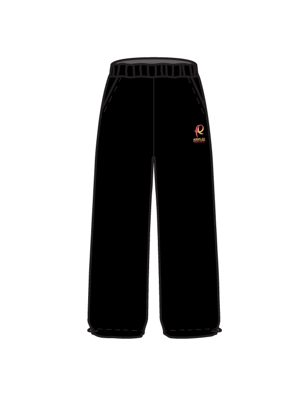 ACROFLEX RECREATIONAL - WIDE LEG JOGGERS BLACK (IN-STOCK)