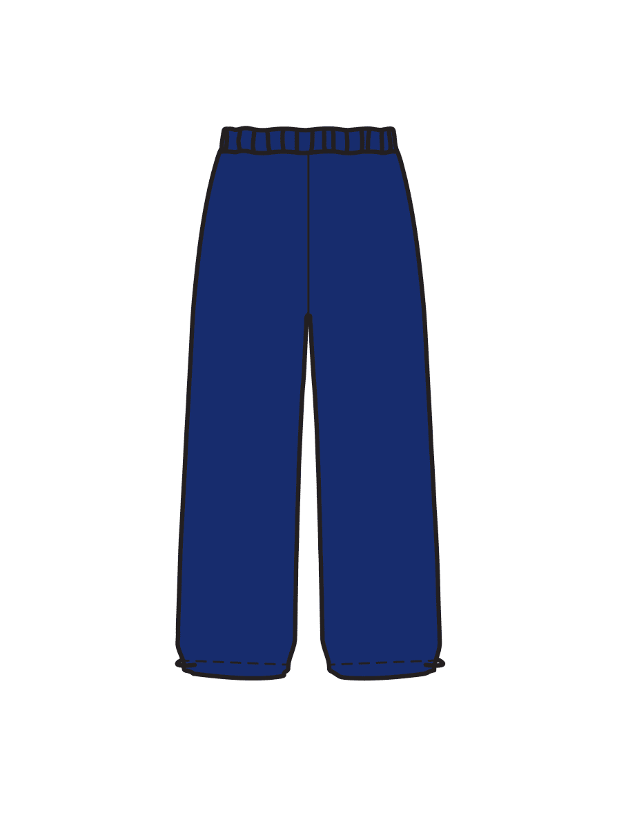 ART OF DANCE TRAINING - WIDE LEG JOGGERS NAVY (IN-STOCK)