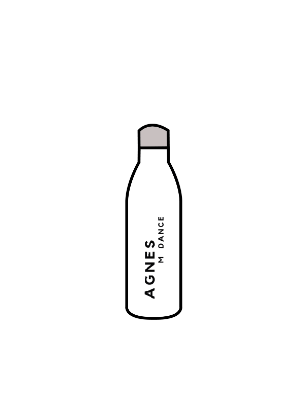 AGNES M DANCE- WATER BOTTLE WHITE (IN-STOCK)