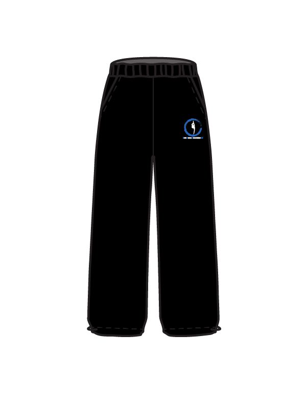 ACRO DANCE ASSOCIATES UK - WIDE LEG JOGGERS BLACK (IN-STOCK)