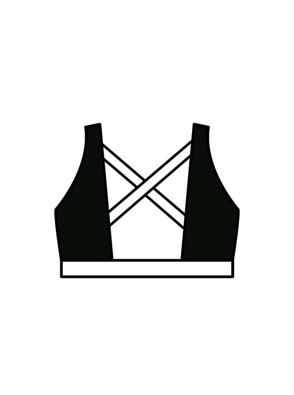 ACROFLEX DEVELOPMENT & PERFORMANCE - WINNIE CROP BLACK/WHITE (IN-STOCK)
