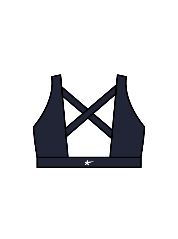 ART OF DANCE TRAINING - WINNIE CROP NAVY (IN-STOCK)