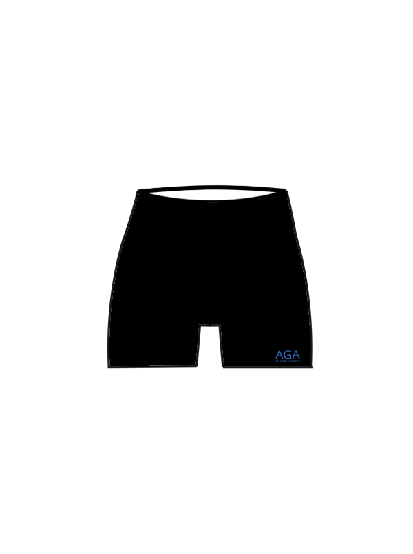 ABI GIBBS ACADEMY -  YOGA SHORTS BLACK (IN-STOCK)