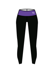 AERIAL NINJAS - YOGA LEGGINGS BLACK/PURPLE (IN-STOCK)