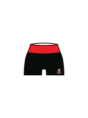 ACROFLEX ELITE - YOGA SHORTS BLACK/RED (IN-STOCK)