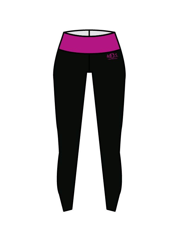 ARTS ALL ROUND THEATRE SCHOOL - YOGA LEGGINGS BLACK/PINK (IN-STOCK)