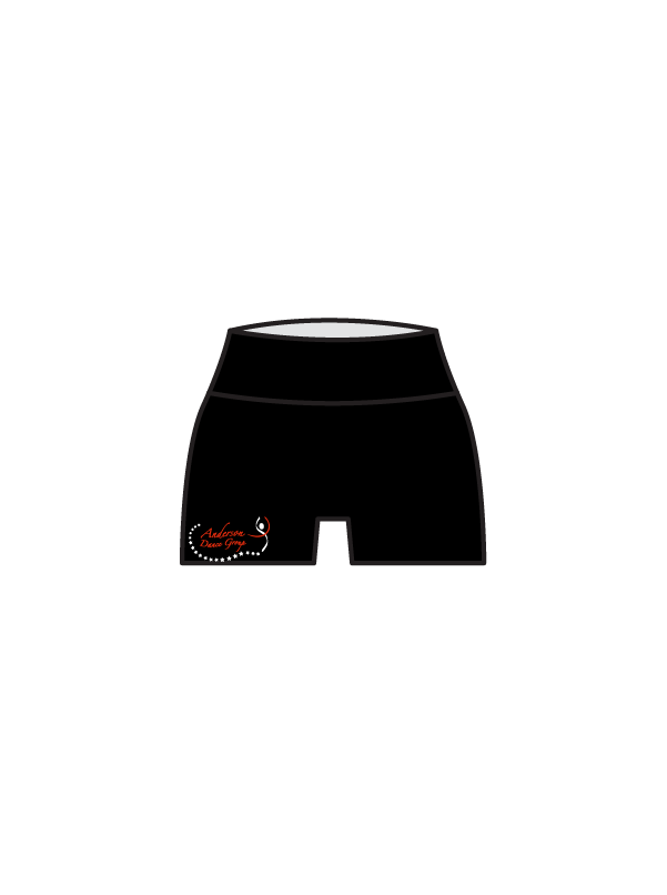 ANDERSON DANCE GROUP - YOGA SHORTS BLACK (IN-STOCK)